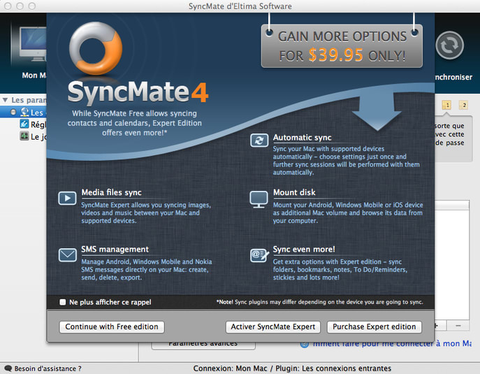 SyncMate Expert for ipod instal